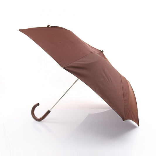 HERMES Brown Folding Umbrella - Timeless Elegance