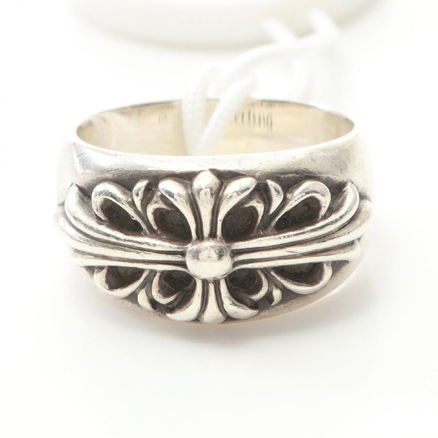 CHROME HEARTS Floral Cross Ring in Silver 925 - Size 25
