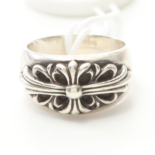 CHROME HEARTS Floral Cross Ring in Silver 925 - Size 25