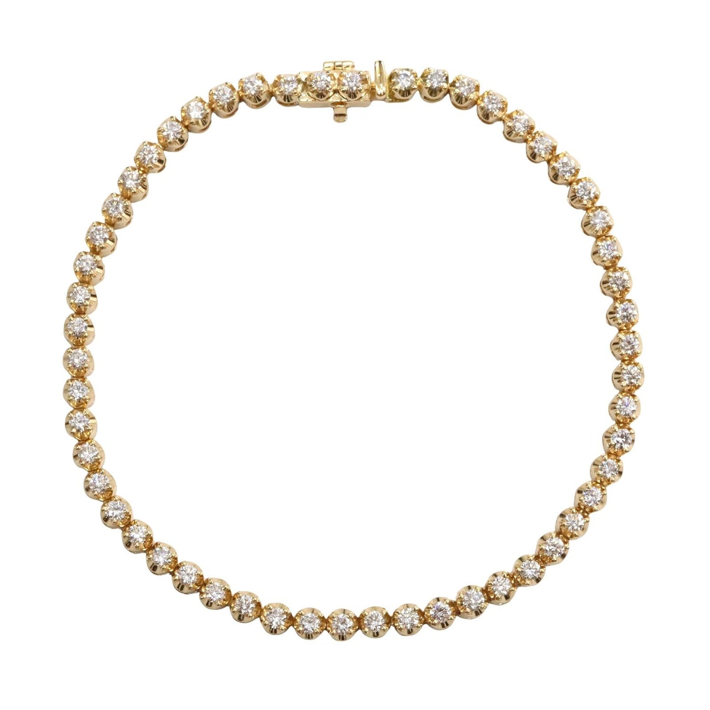 Exquisite K18 Yellow Gold Diamond Bracelet - 2.00ct Luxury