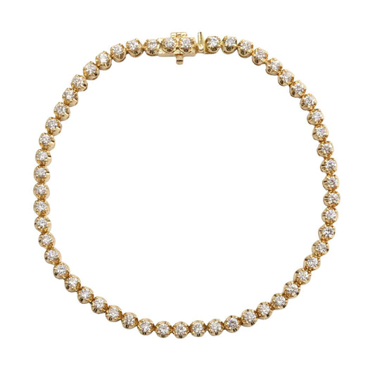 Exquisite K18 Yellow Gold Diamond Bracelet - 2.00ct Luxury
