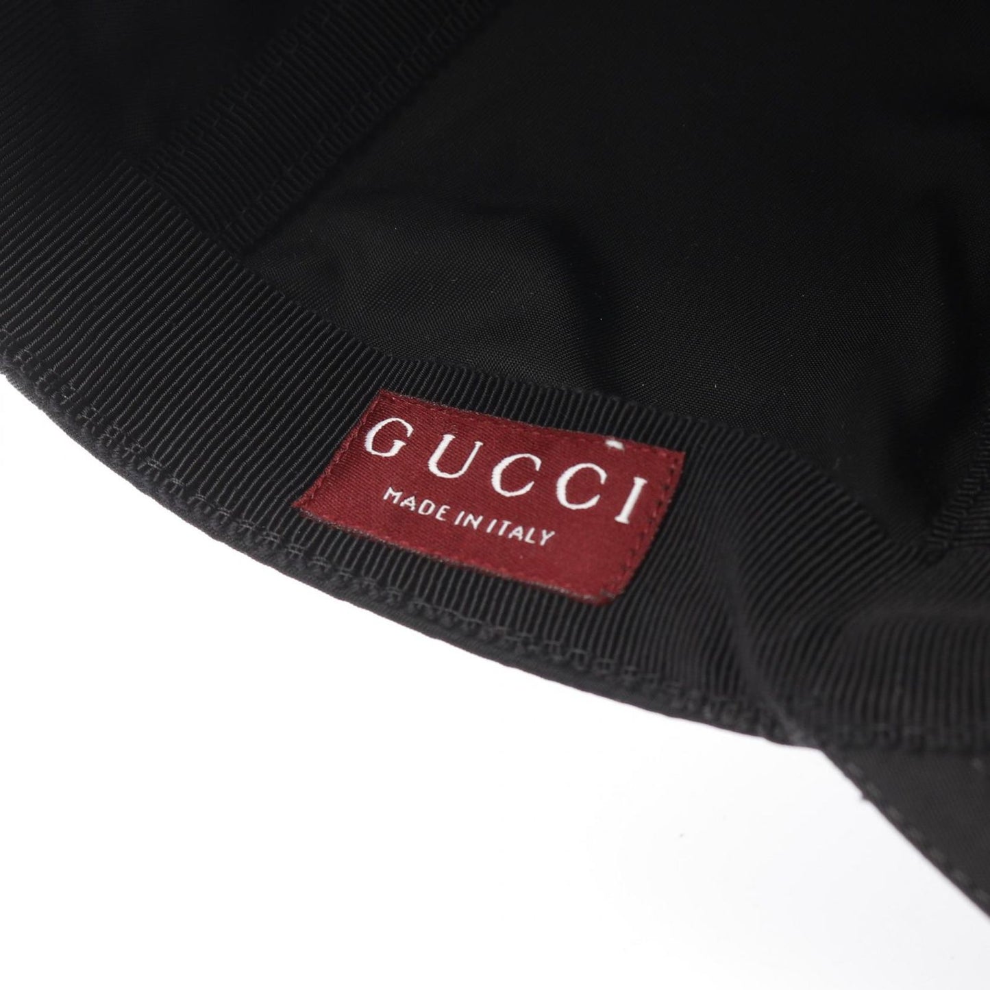 GUCCI Logo Nylon Cap - Black - New Arrival