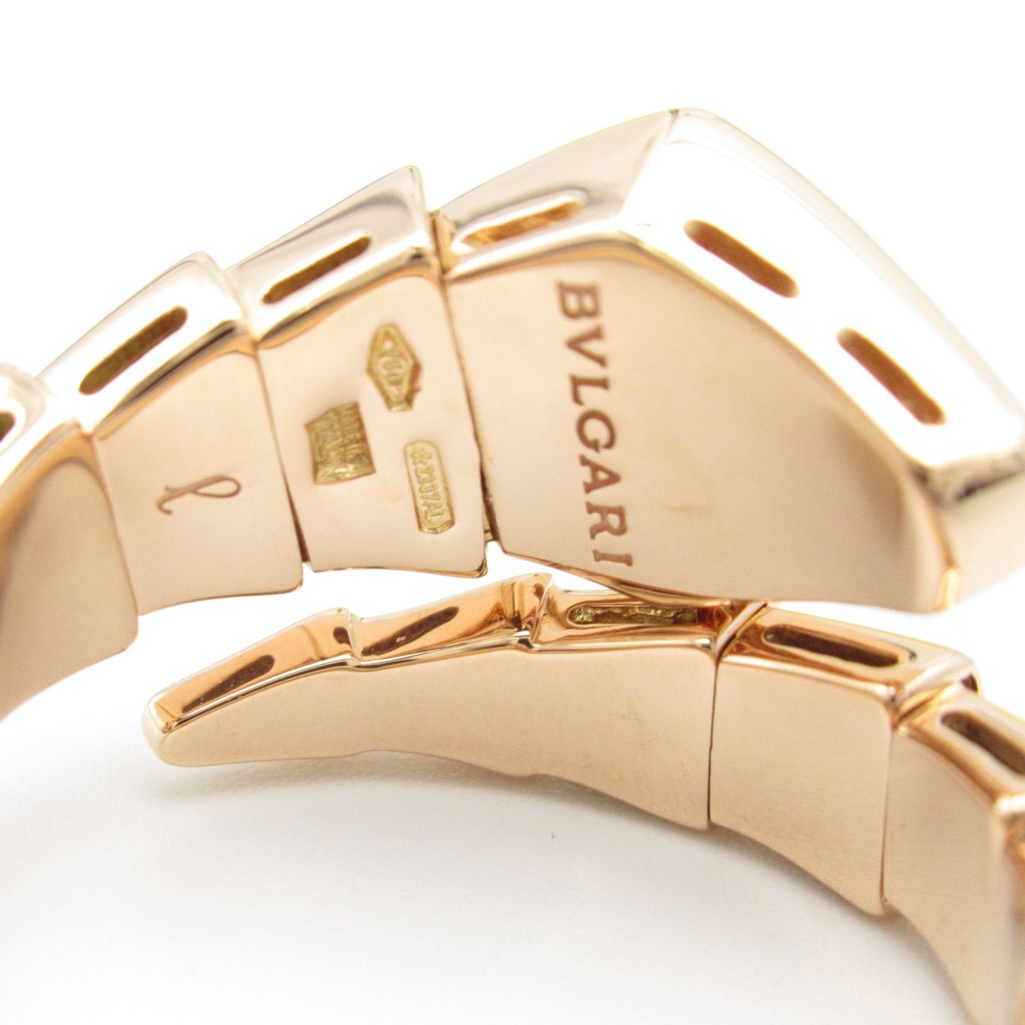 BVLGARI Serpenti L Diamond Ring in 18K Pink Gold