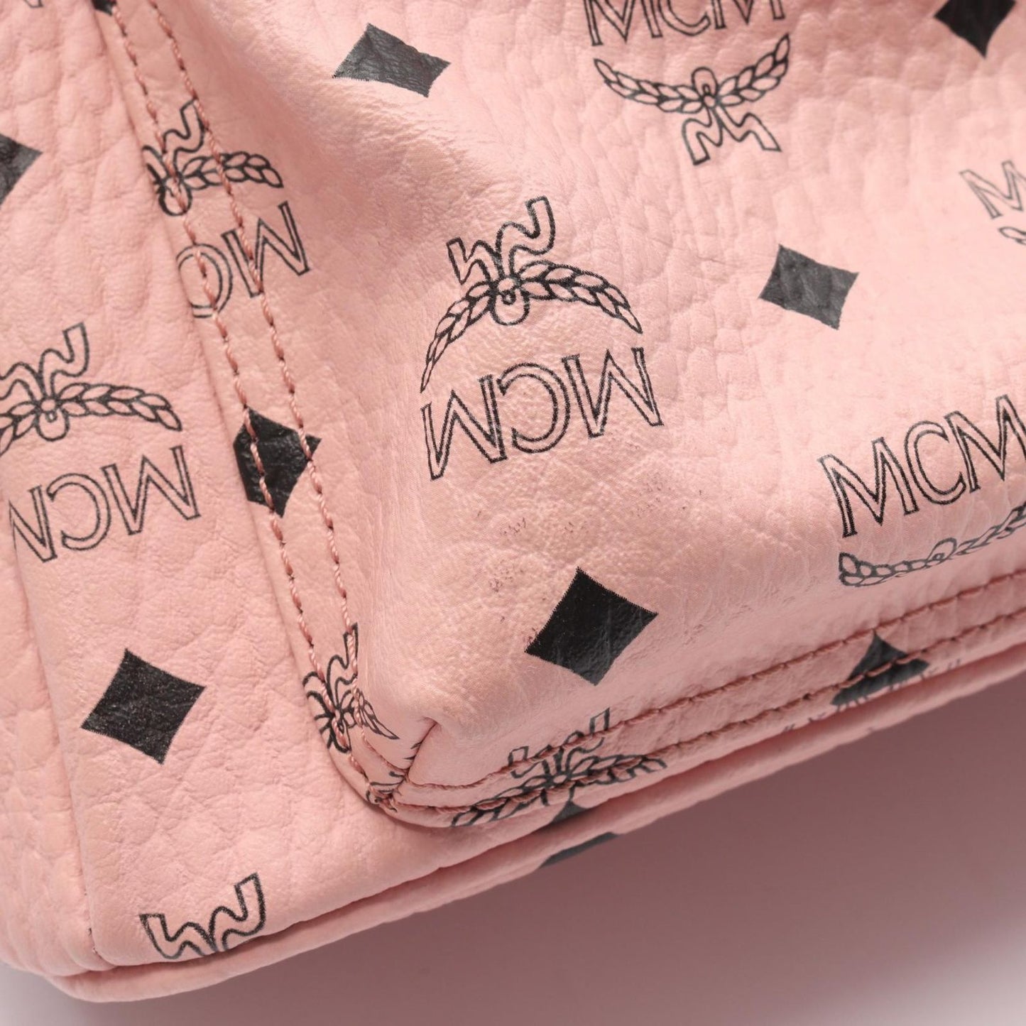 MCM Visetos Pink Leather Backpack - Exquisite Craftsmanship