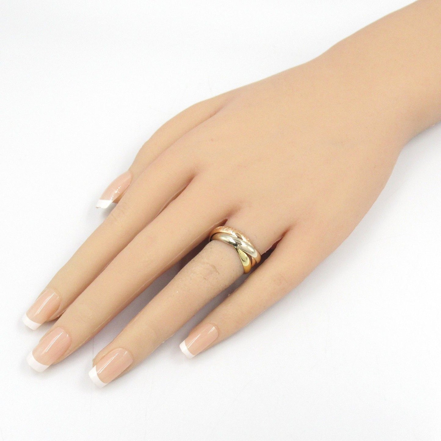 Cartier Trinity Ring in K18 Yellow, White & Pink Gold - Unisex