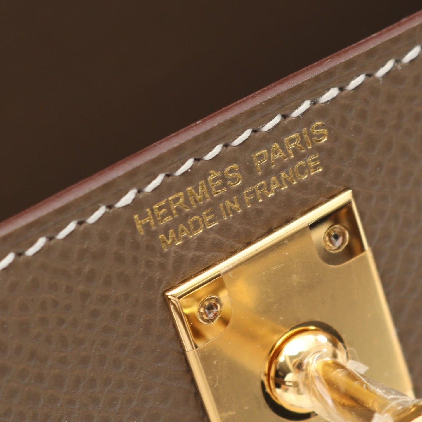 HERMES Mini Kelly 2 Handbag in Etoupe - Unused Luxury