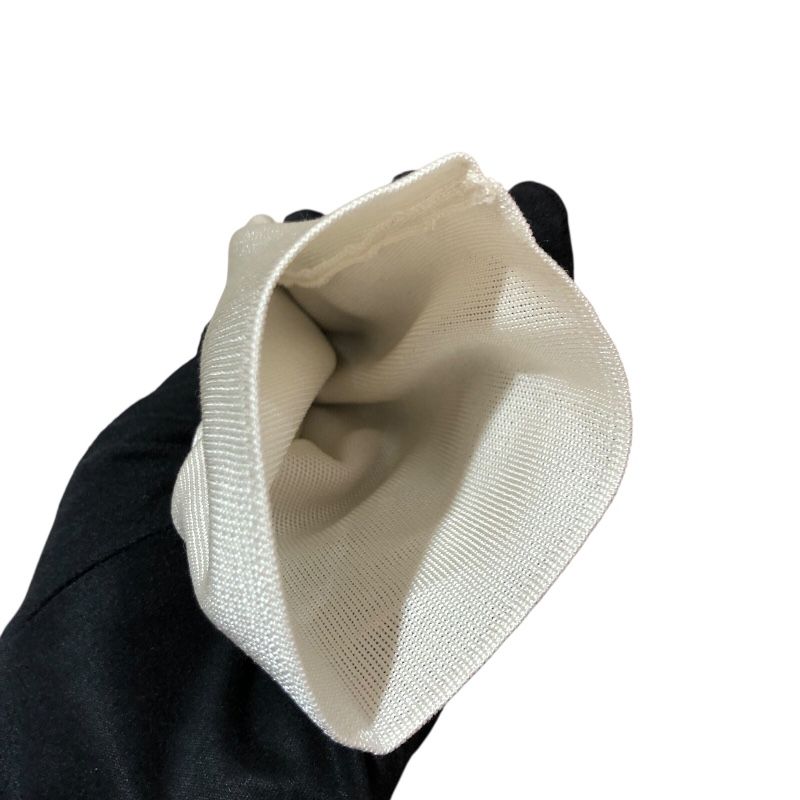 HERMES Ivory Silk Knit Sweater with Unique Neck Design