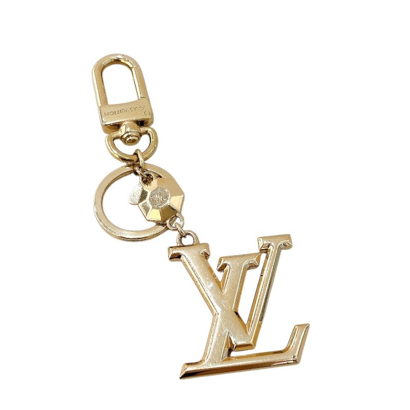 Louis Vuitton LV Facette Keychain - Gold Metal Unisex Accessory