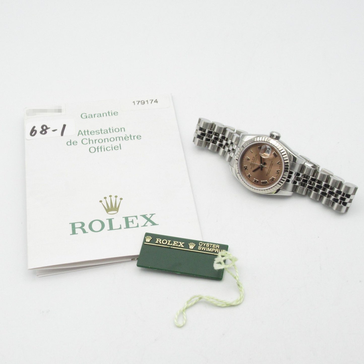 ROLEX Datejust 179174 K18WG White Gold & Stainless Steel Watch