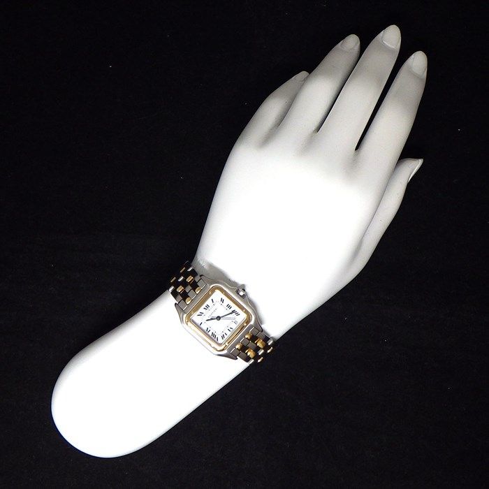 Cartier Panthère MM W25028B6 Square Watch - K18YG & SS