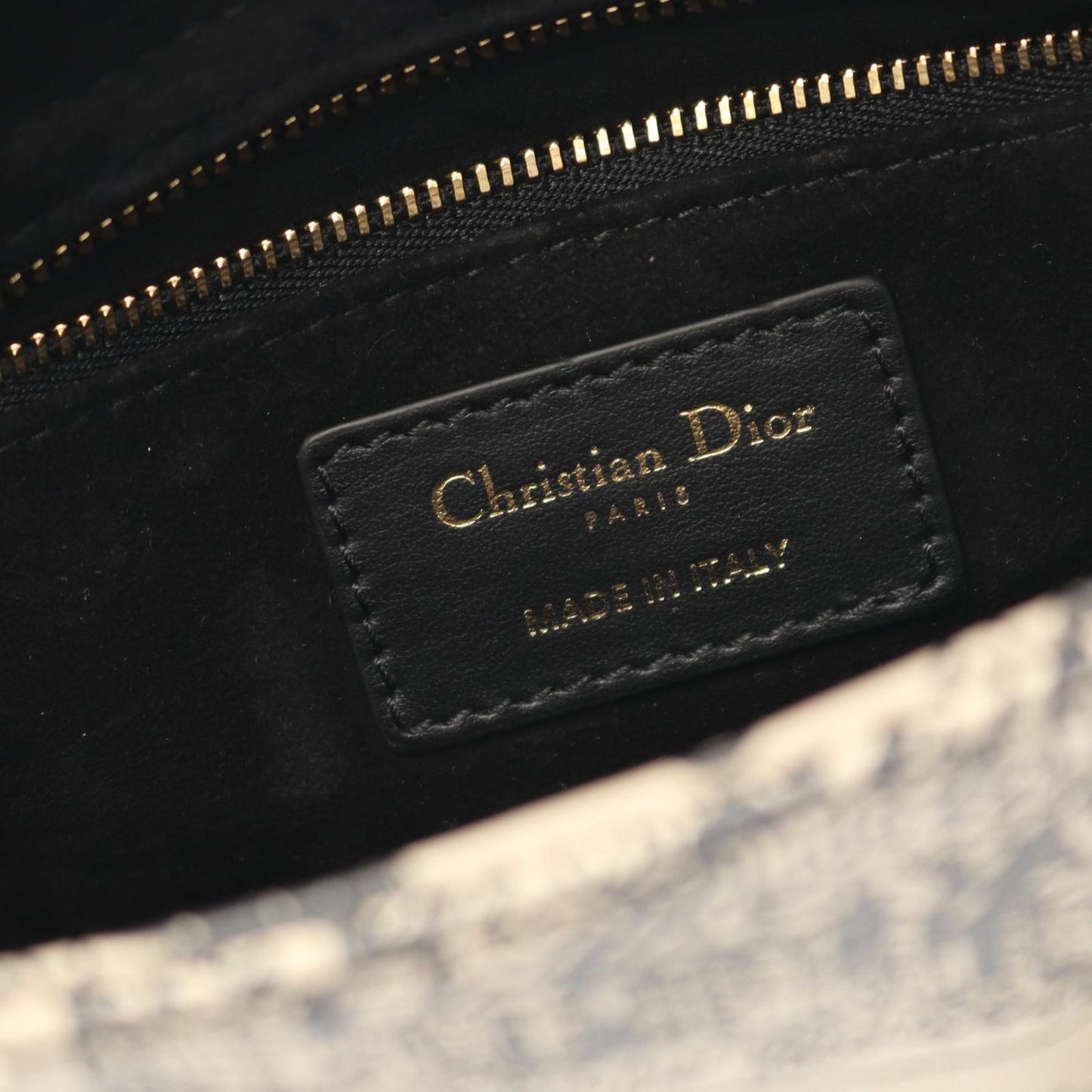 Dior Lady Dior Small Handbag in Greige/Black Leather - Exquisite Craftsmanship