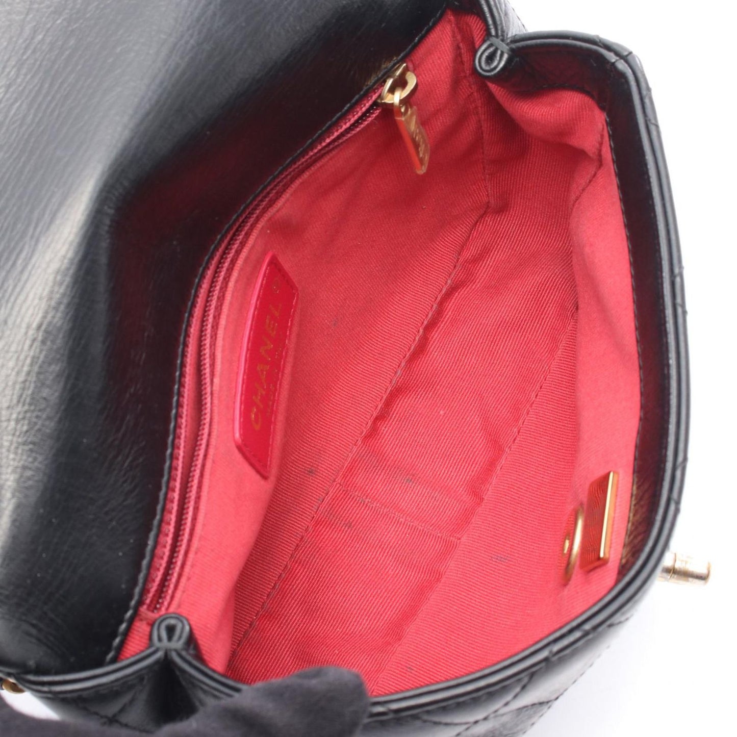 CHANEL Matelassé Mini Shoulder Bag in Black Leather - Timeless Elegance