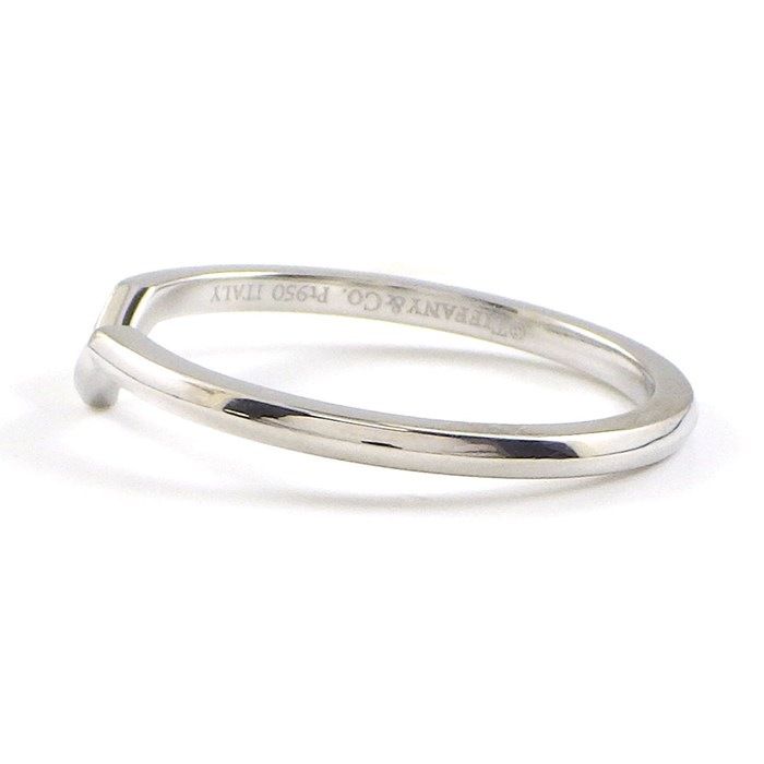 Tiffany & Co. V Band Ring in Platinum PT950 - Size 14