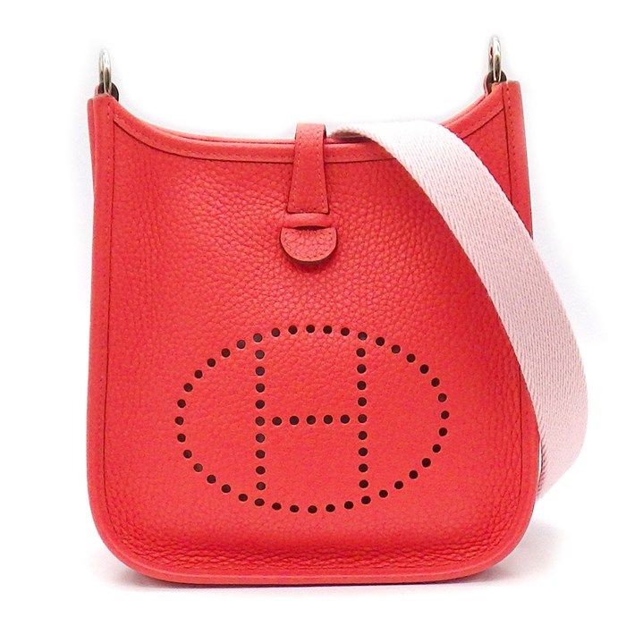 HERMES Evelyne TPM Shoulder Bag - Rouge Pivoine & Rose Sakura