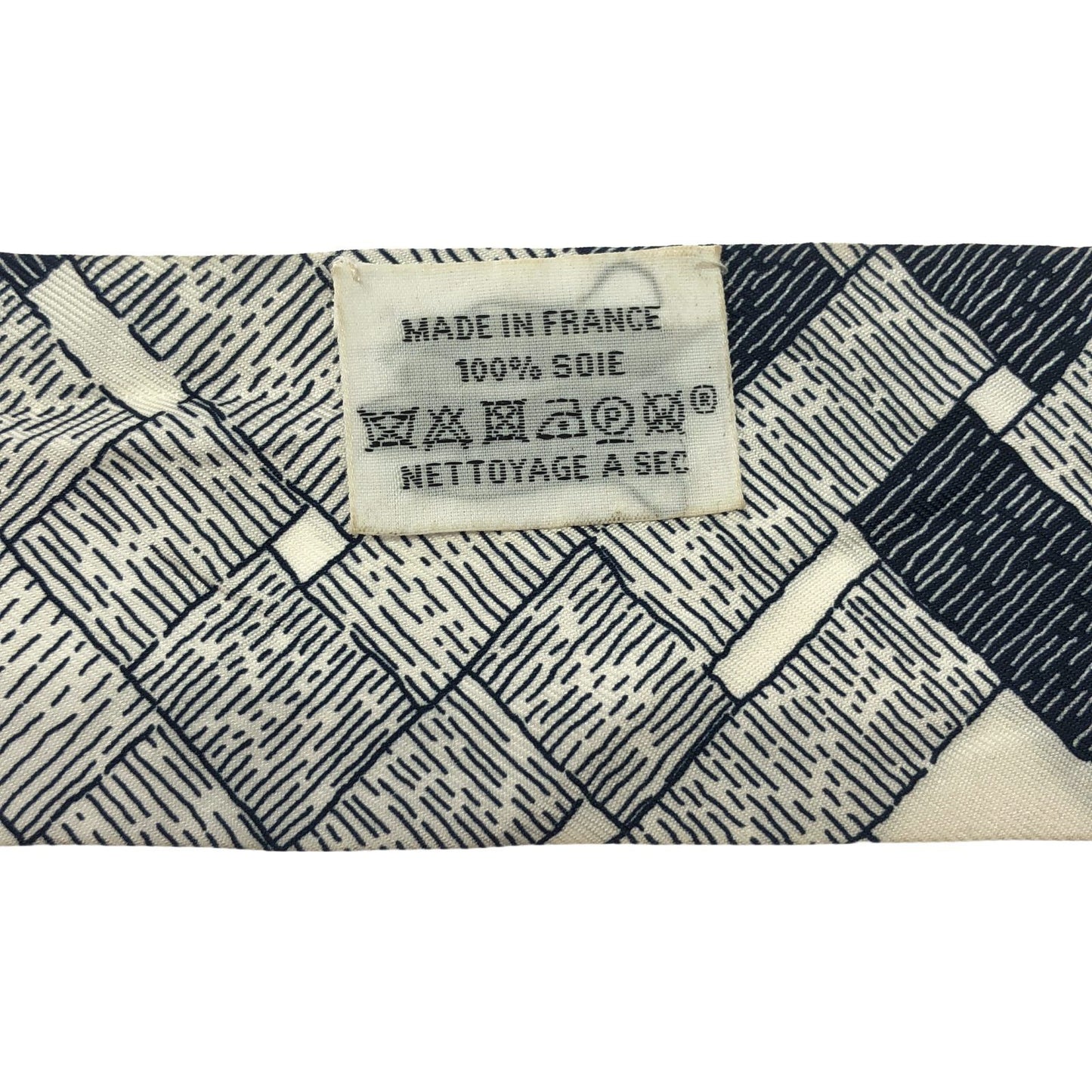 HERMES Twilly Silk Scarf in Navy - Timeless Elegance