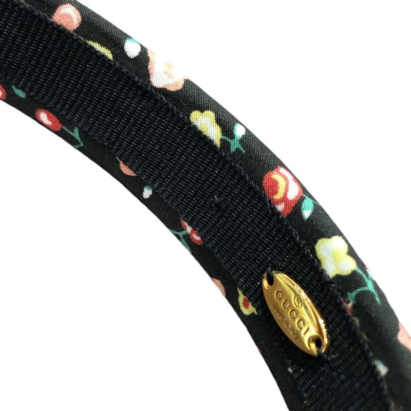 GUCCI Black Cotton Flower Headband - Exclusive LIBERTY Collaboration