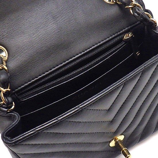 CHANEL Mini Classic Chevron Matelassé Shoulder Bag - 2018 Edition
