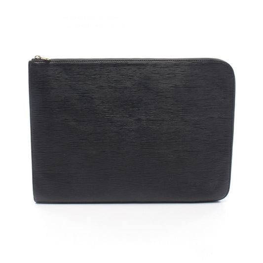 Louis Vuitton Poche Document Epi Noir Clutch Bag - Timeless Elegance