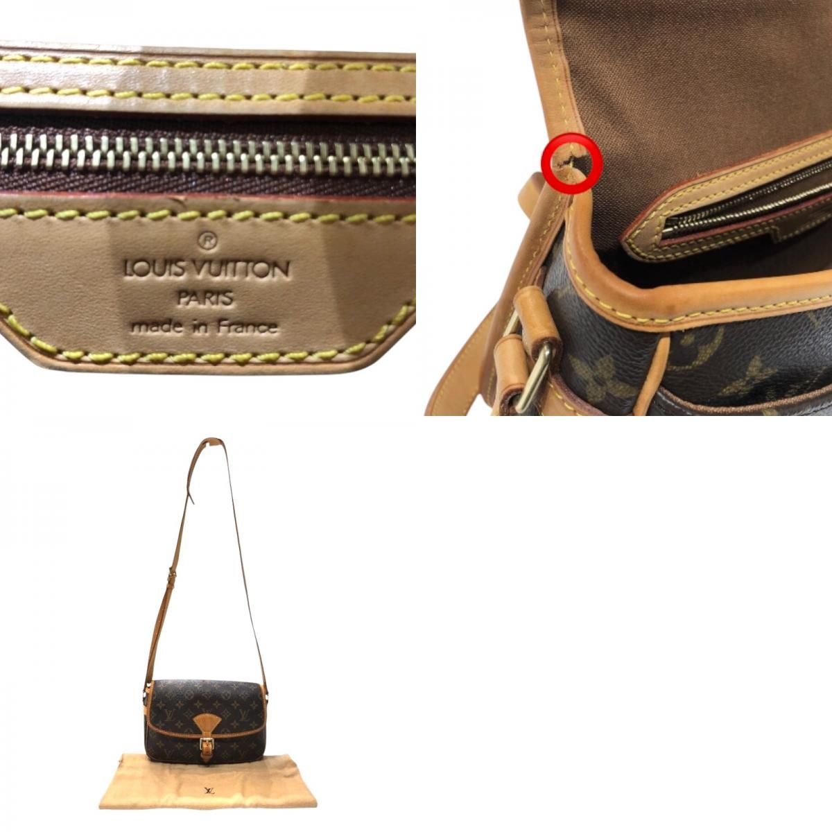 Louis Vuitton Monogram Salony Shoulder Bag - Brown & Gold Hardware