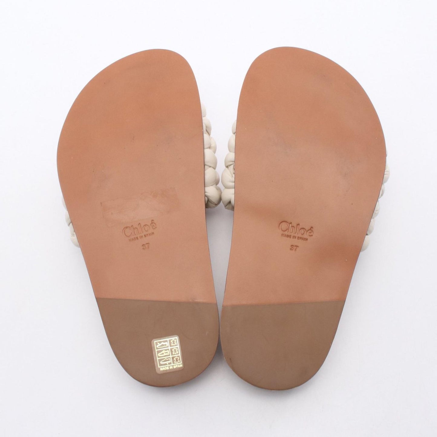 Chloe Woven Leather Sandals - Elegant Ivory Design