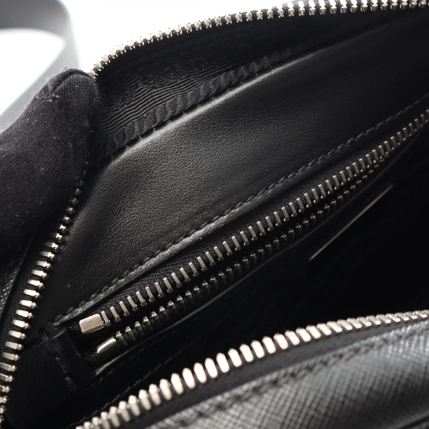 PRADA Saffiano Travel Shoulder Bag - Timeless Black Elegance