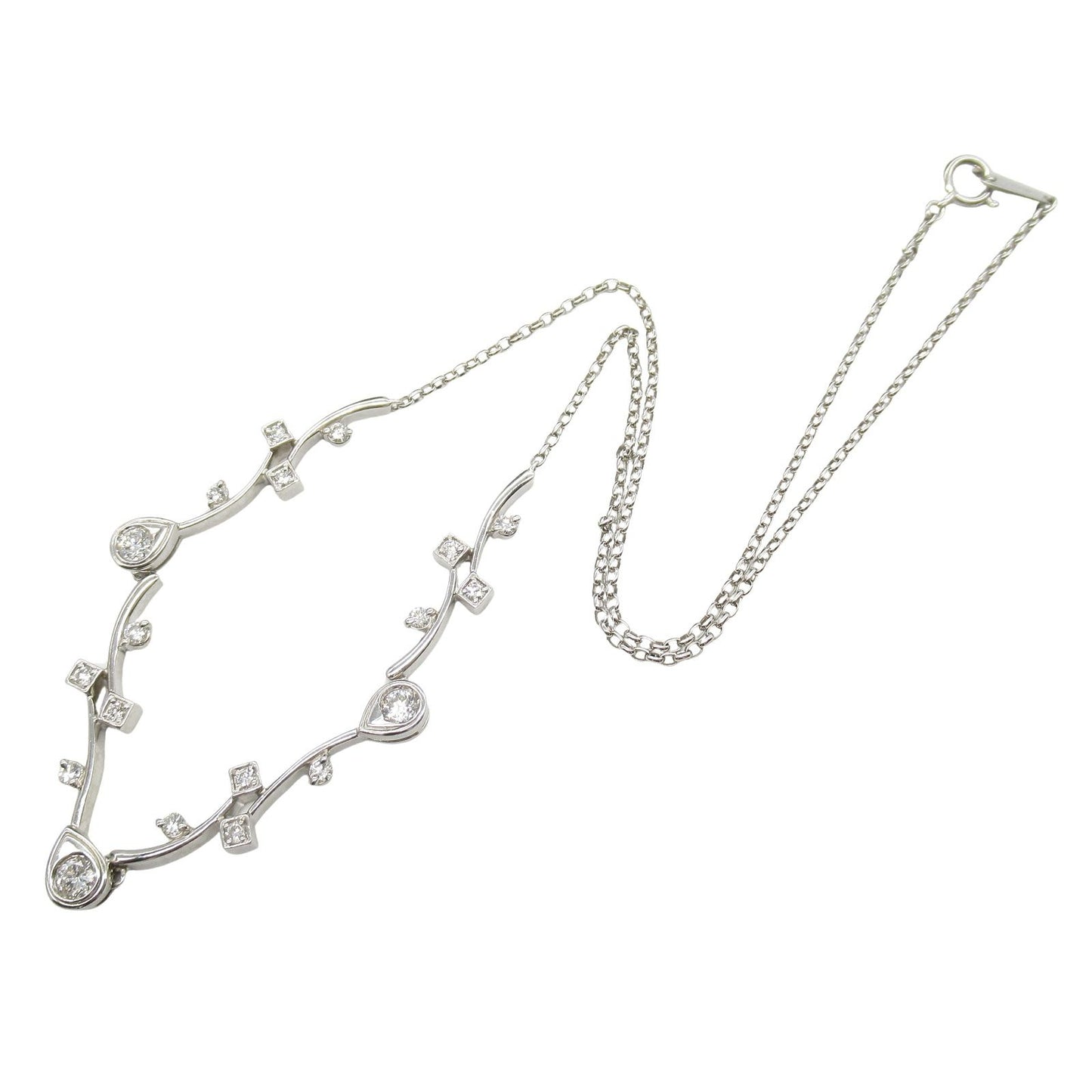 Exquisite JEWELRY Diamond Necklace in Platinum - 12.6g