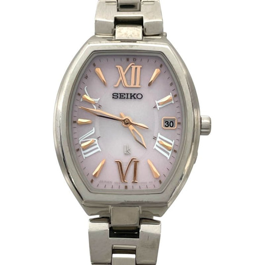 SEIKO LUKIA SSQW025 Pink Titanium Solar Women's Watch