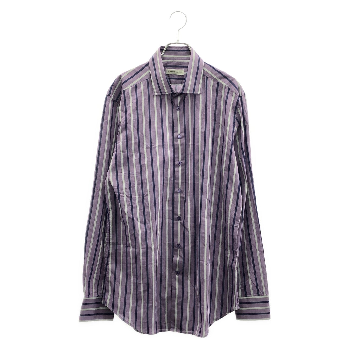 ETRO Purple Cotton Long Sleeve Shirt - Timeless Elegance