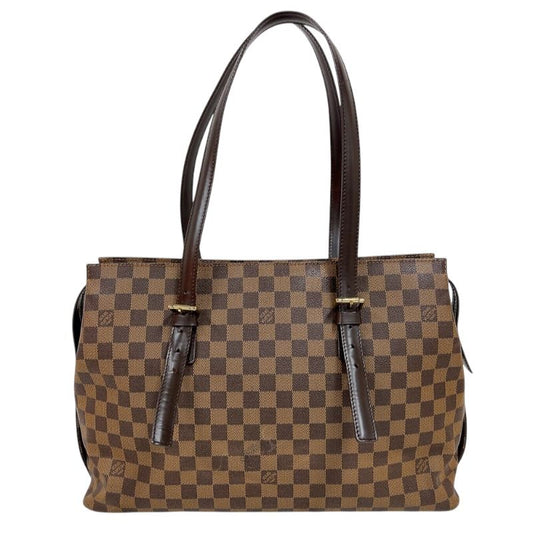 Louis Vuitton Chelsea N51119 Brown Damier Tote Bag with Gold Hardware