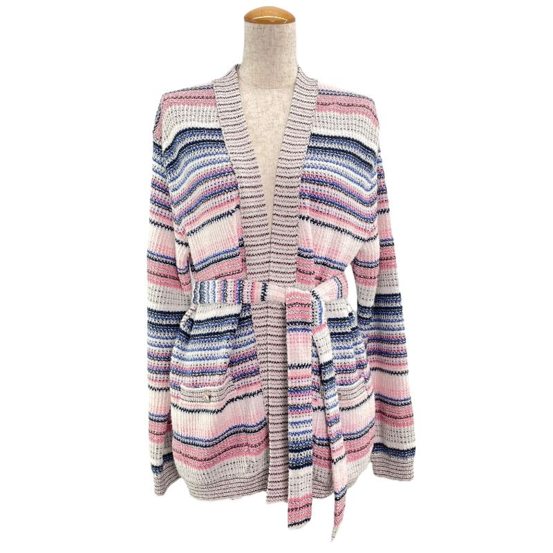 CHANEL Belted Knit Cardigan P77112 - Multicolor Cotton for Women