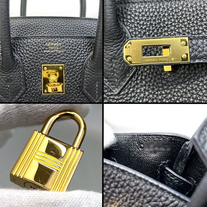 HERMES Birkin 25 Handbag - 2018 Black Togo with Gold Hardware