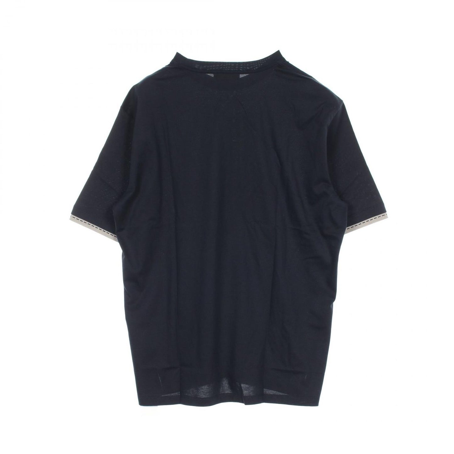 HERMES Saddle Stitch Detail Black Cotton T-Shirt - Unworn Luxury