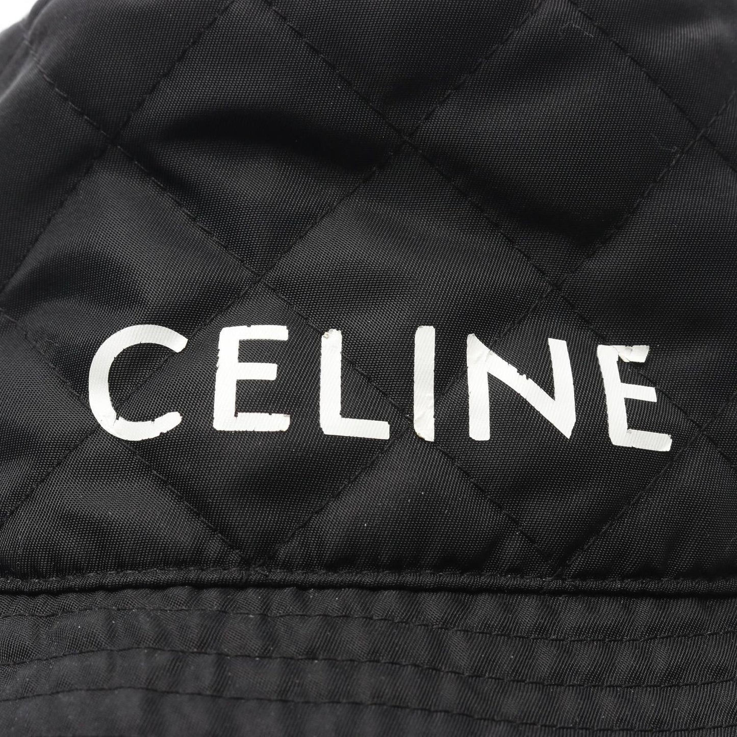 CELINE Nylon Twill Hat - Timeless Black Elegance