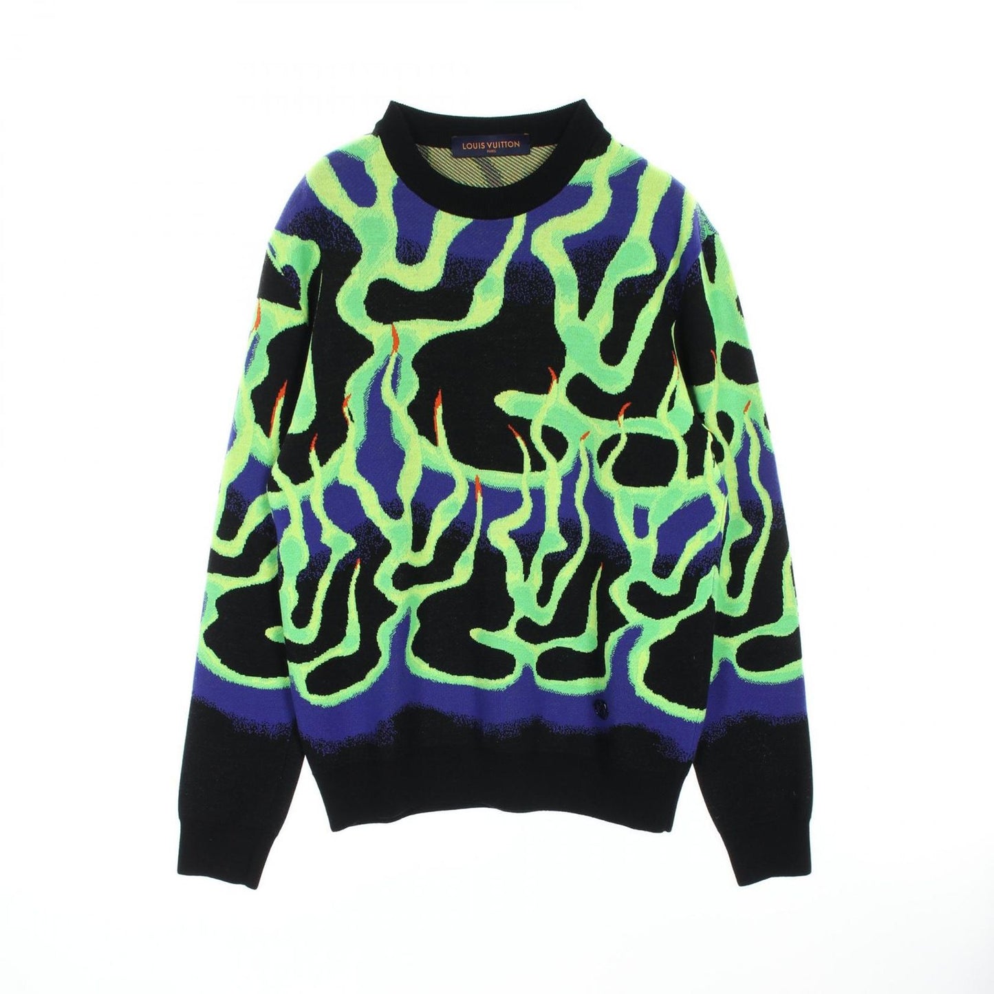 LOUIS VUITTON Multicolor Wool Knit Sweater - Size S