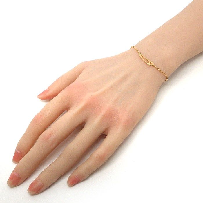 HERMES Mini Punk Chaine d'Ancre Bracelet in K18 Pink Gold