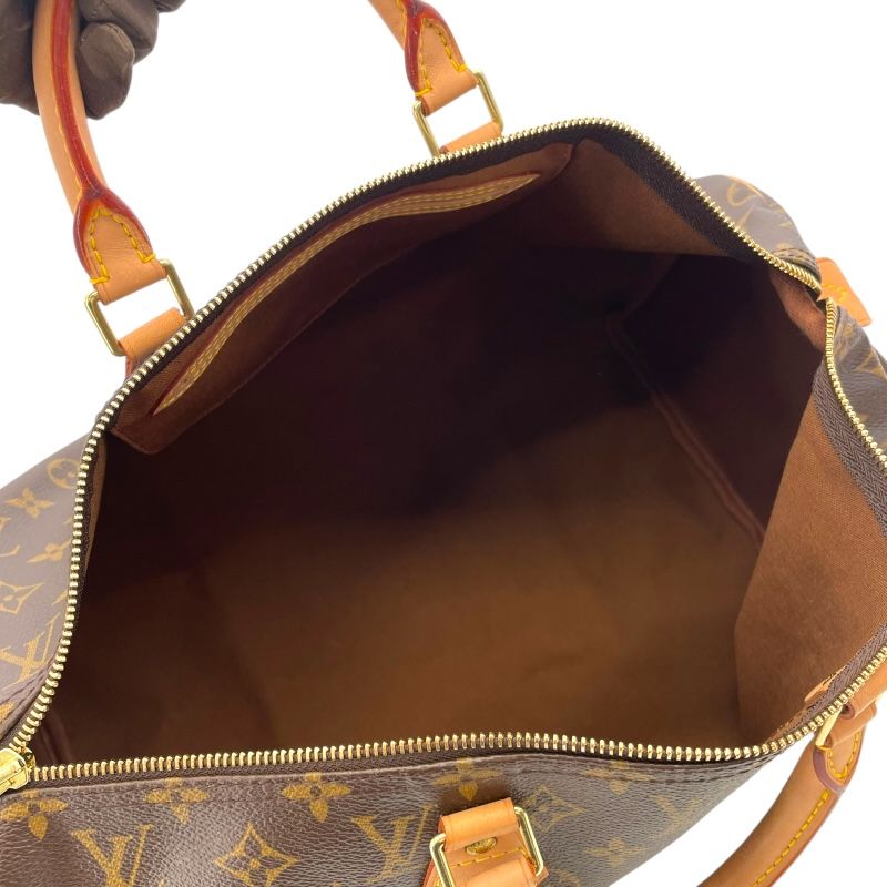 Louis Vuitton Speedy 40 Monogram Canvas Handbag - Brown