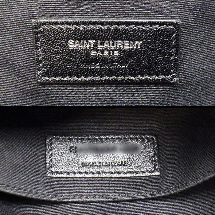 YSL Lou Camera Bag Heart in Black & Red Calfskin Leather