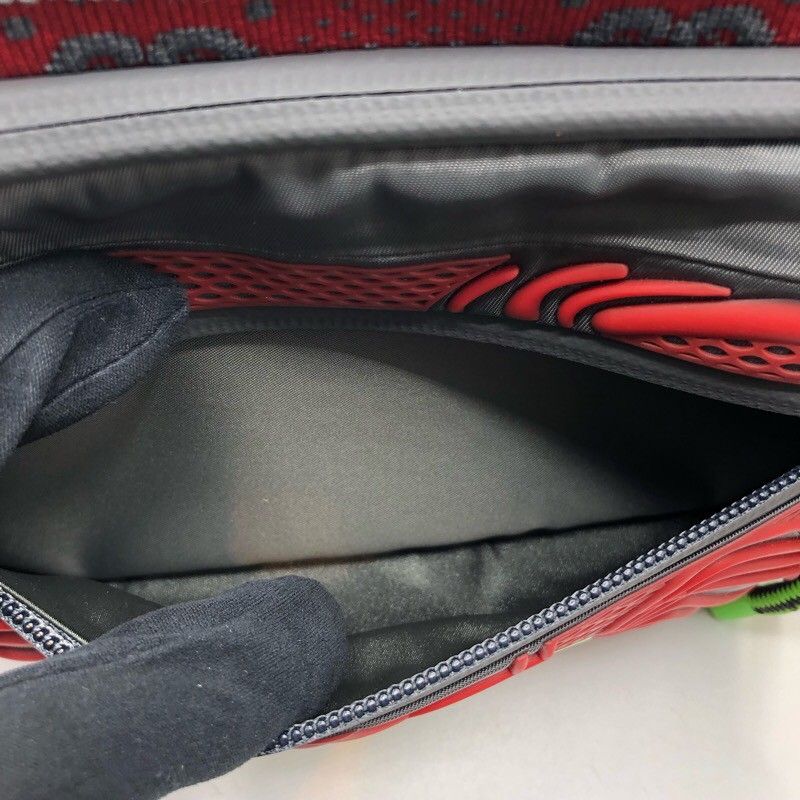 GUCCI GG Nylon Belt Bag - Gray/Red - Exclusive Luxury Accessory