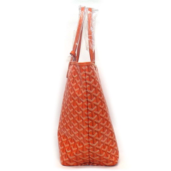 Goyard Saint Louis PM Tote Bag in Orange Goyardine Canvas