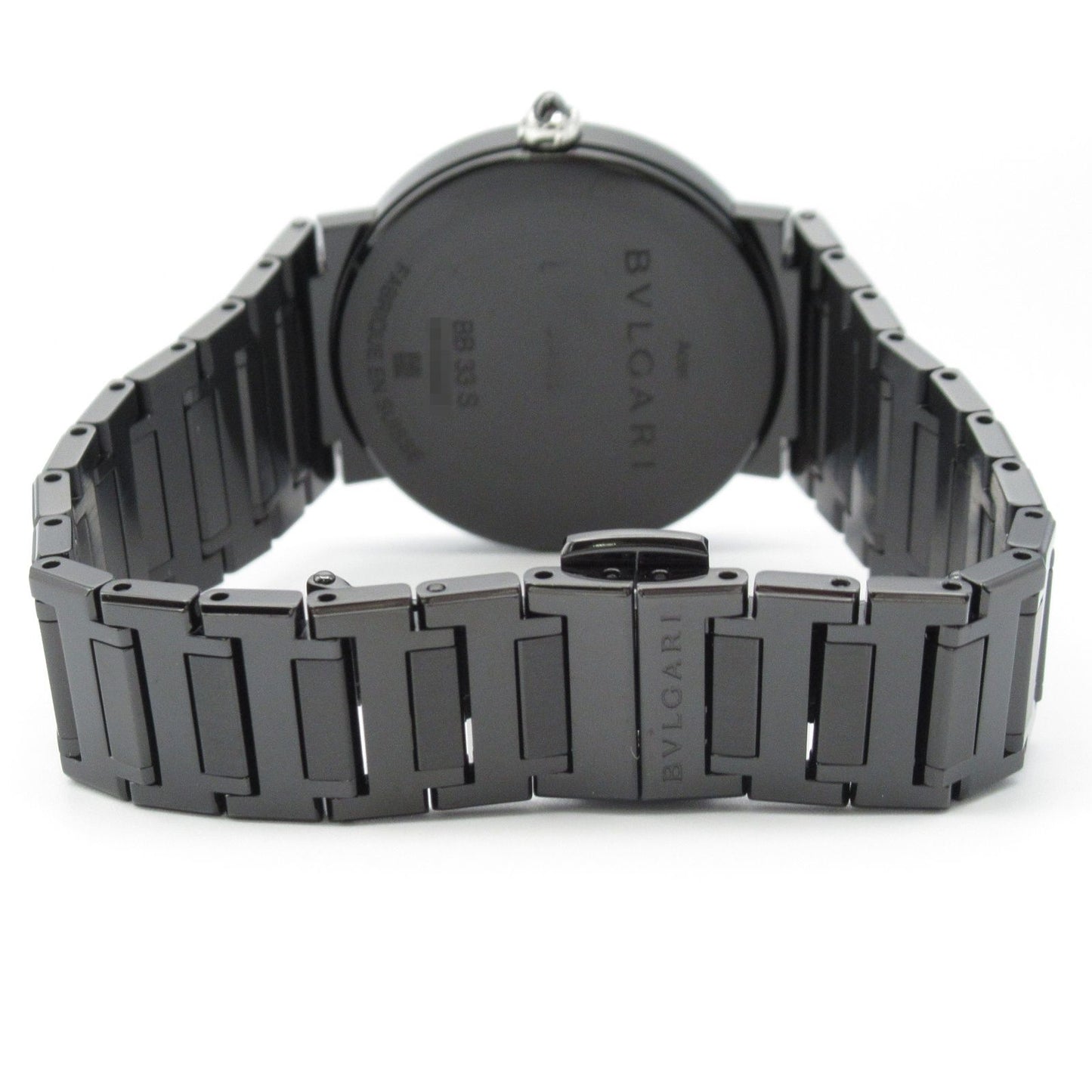 BVLGARI Bvlgari 12P Diamond Black Stainless Steel Watch BB33S