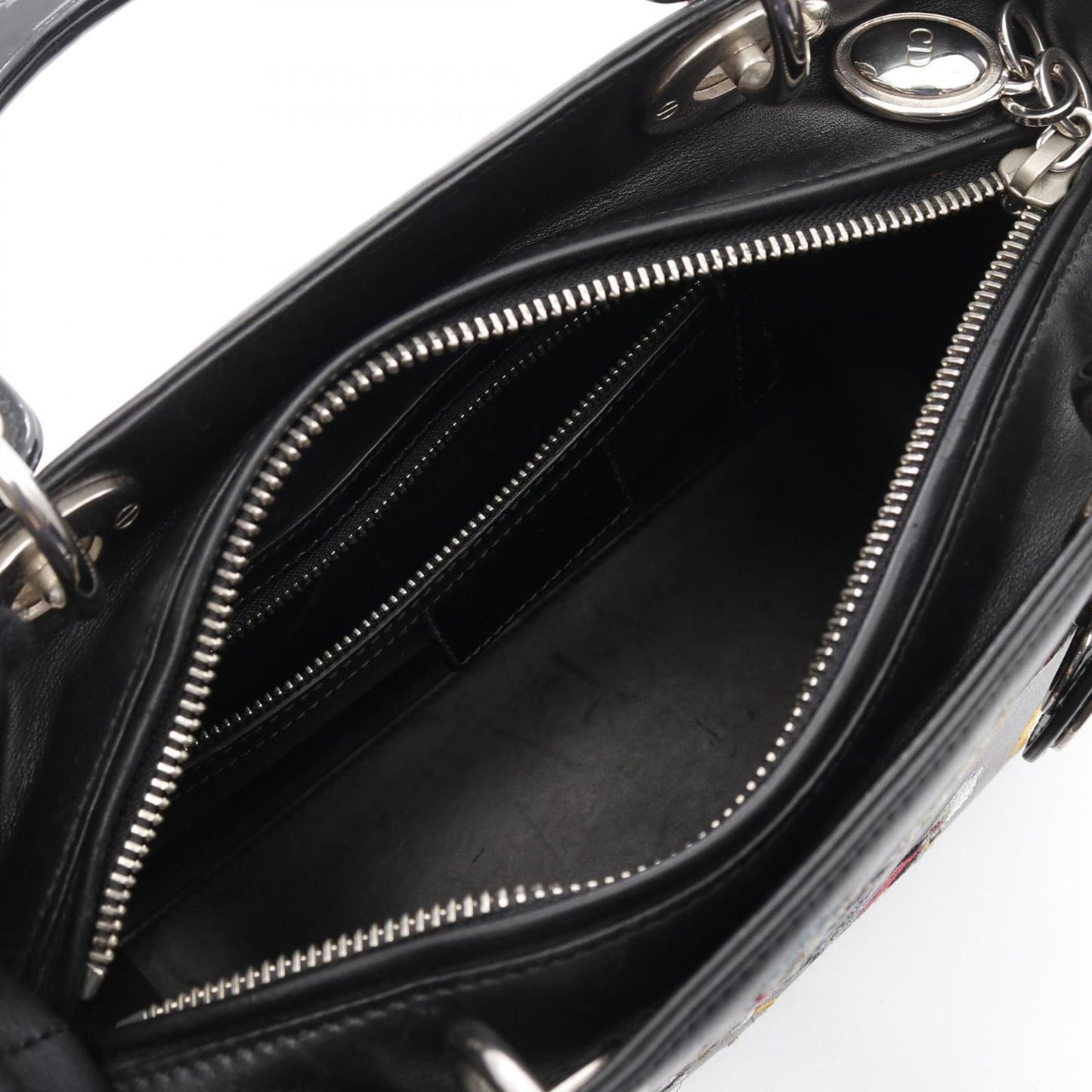 Dior Lady Dior Handbag in Black & Multi Leather - Timeless Elegance