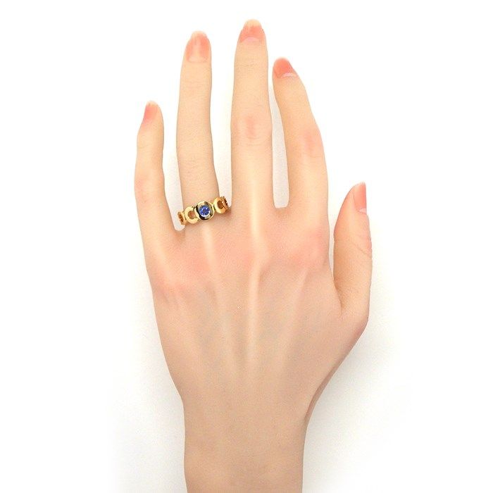 CHANEL Coco Sapphire Ring in 18K Yellow Gold - Size 13