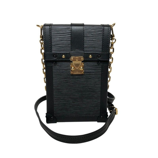 Louis Vuitton Vertical Trunk Chain Shoulder Bag - Noir & Gold