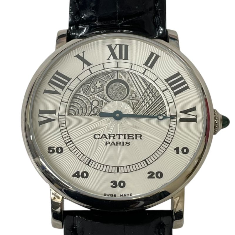 Cartier Rotonde de Cartier Day & Night K18WG Men's Watch