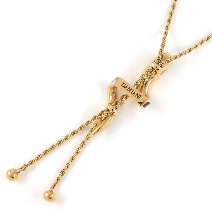Damiani Eden Snake Necklace with Diamonds in K18 Pink Gold