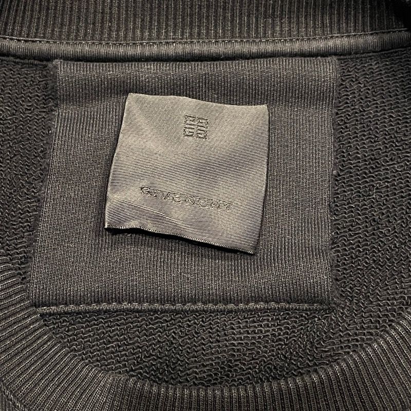 Givenchy Logo Print Sweatshirt in Black Cotton - Men's L