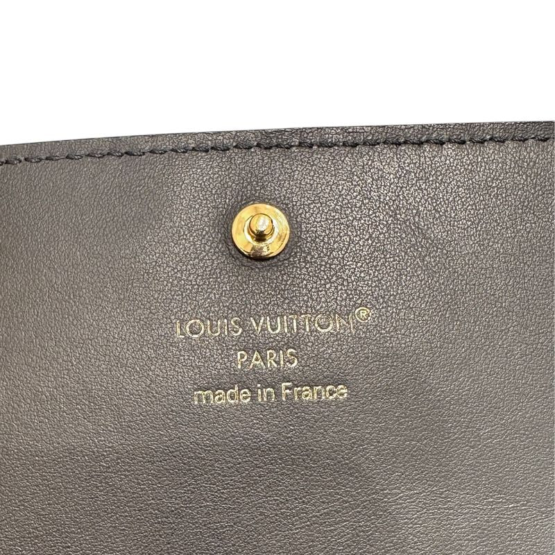 Louis Vuitton Capucines Tiny Wallet in Black Trianon Leather