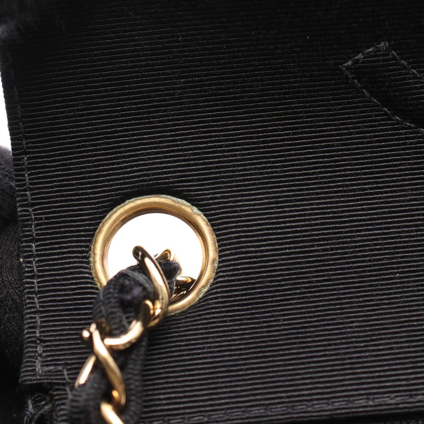 CHANEL Matelassé Single Flap Shoulder Bag - Black Canvas