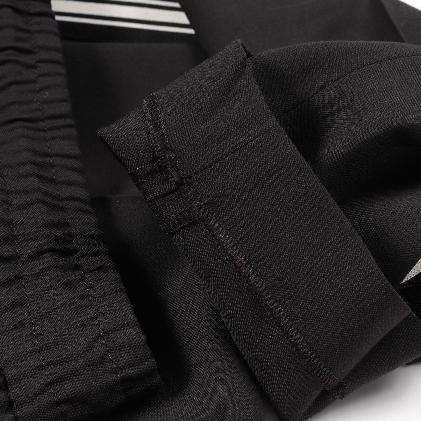 MONCLER Side Line Trousers in Black Wool - Size 44