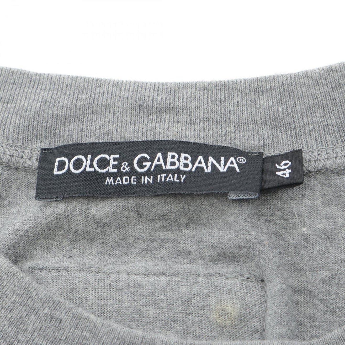 DOLCE & GABBANA Cotton T-Shirt - Timeless Elegance in Gray